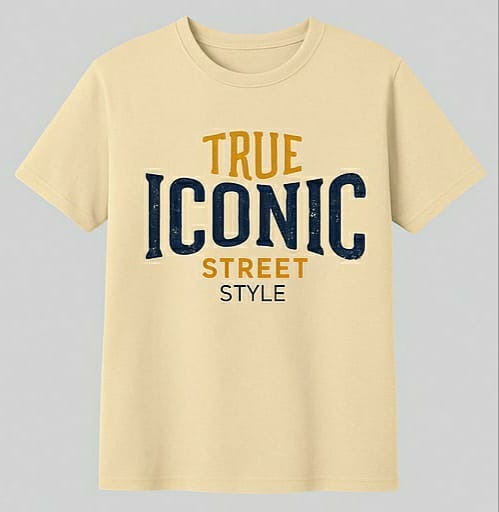 TRUE ICONIC Street Style T-Shirt – Bold Urban Vibes